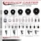 Service Caster 3.5'' Phenolic Swivel 1-1/8'' Expanding Stem Caster Set with Brake, 4PK SCC-EX20S3514-PHS-PLB-118-4 - alternate 3